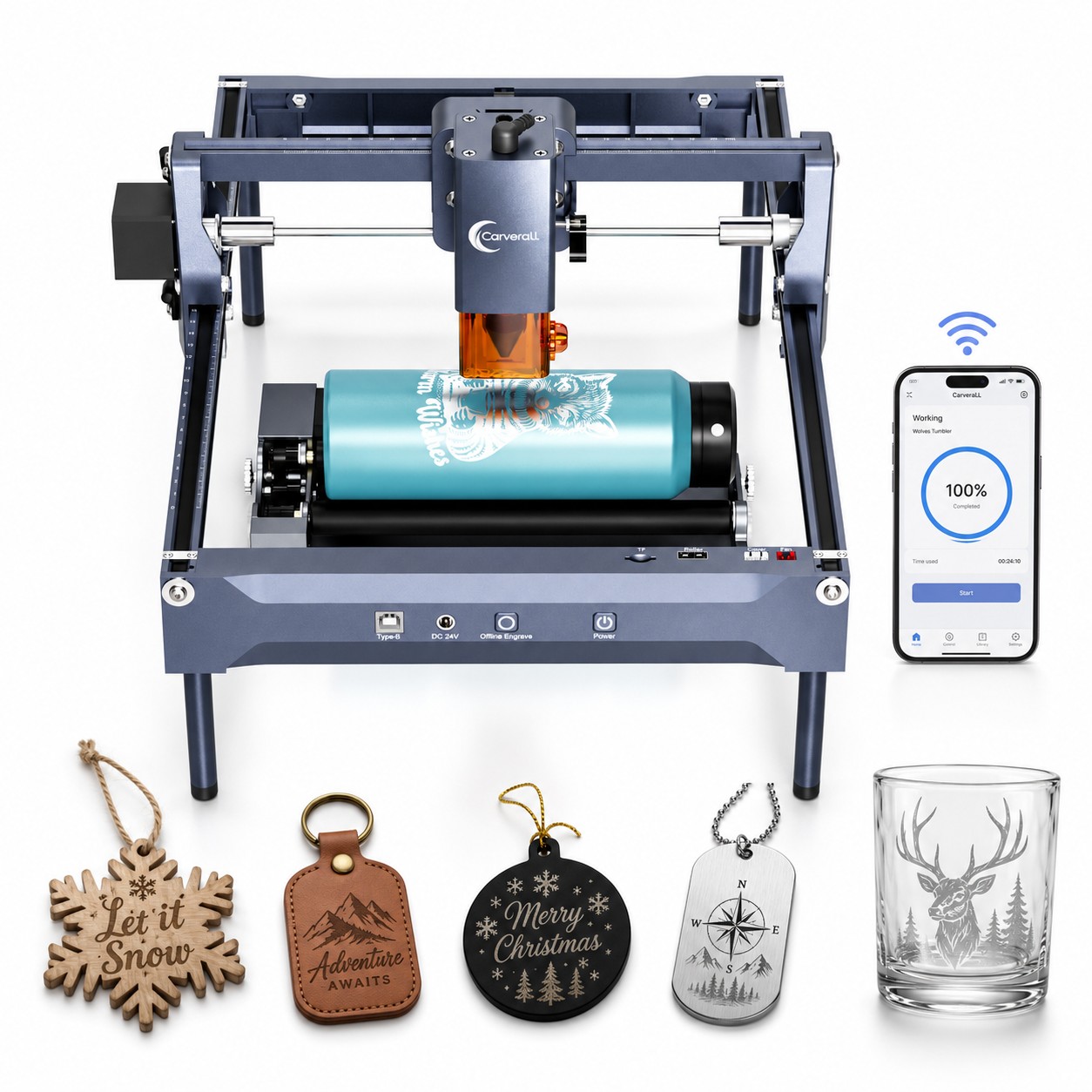 Industrial Laser Engraver - Лазерный гравер Carverall K15 Pro 7W