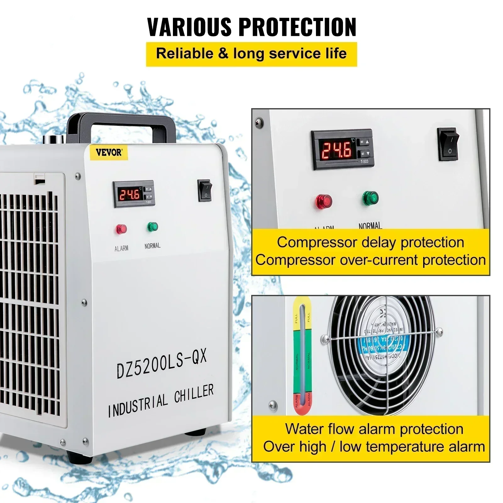 Промышленный водяной чиллер SI – обзор и цена Laser Industrial Chiller